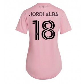 Inter Miami Jordi Alba #18 Dámské Domácí Dres 2023-24 Krátký Rukáv